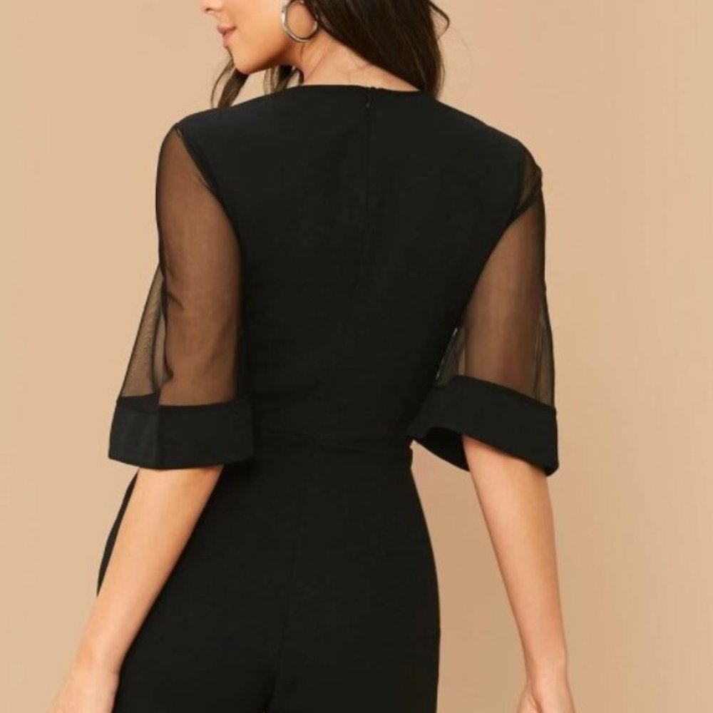 Hot black romper with sheer detailing brand new - Picture 4 of 4